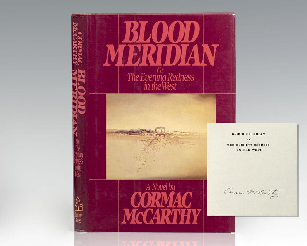 Blood Meridian Cormac McCarthy First Edition Signed Rare Book