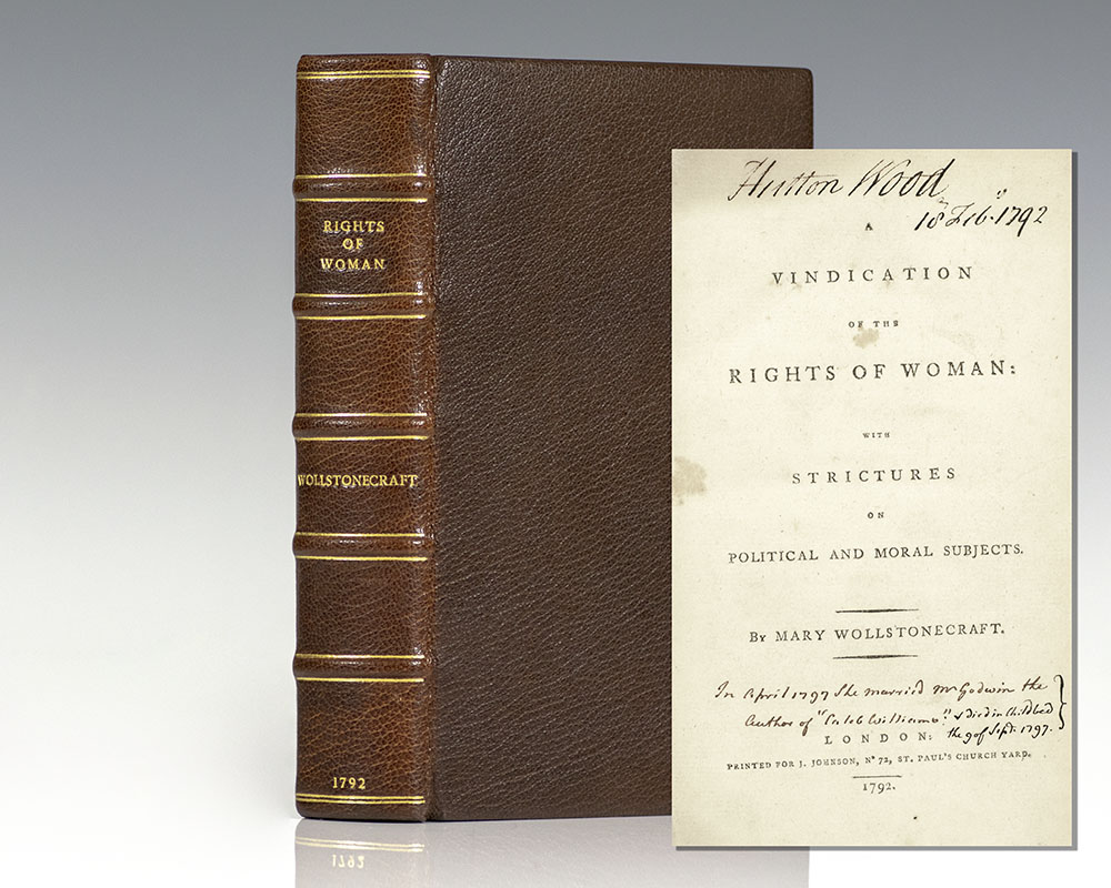 a vindication of the rights of woman by mary wollstonecraft