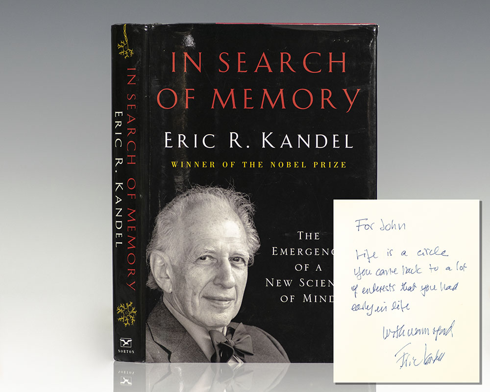 In Search Of Memory Eric Kandel First Edition Signed