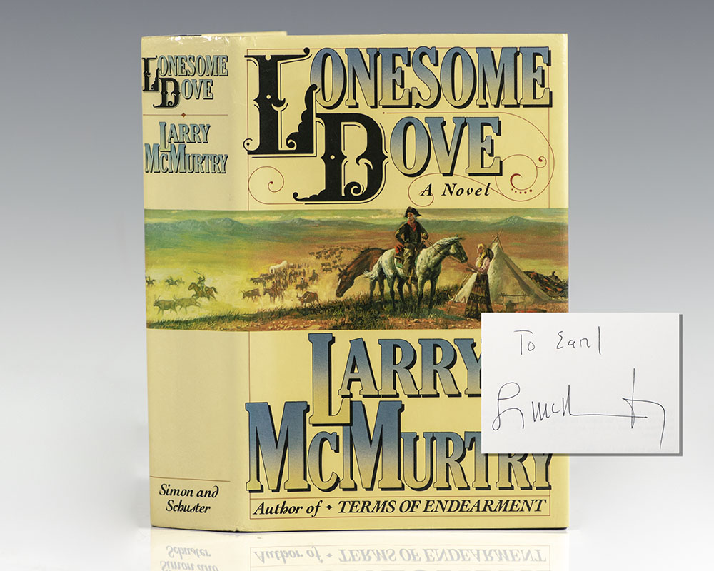 Lonesome Dove Larry McMurtry First Edition Signed