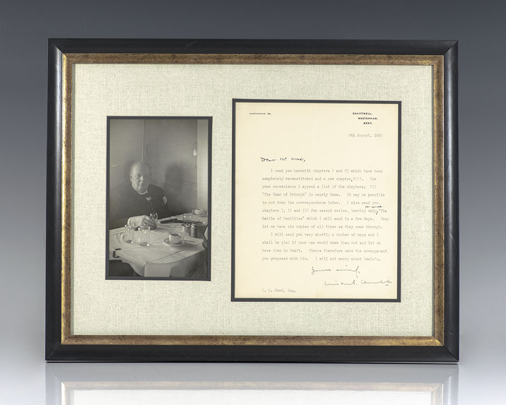 Winston S. Churchill Autograph Letter Signed