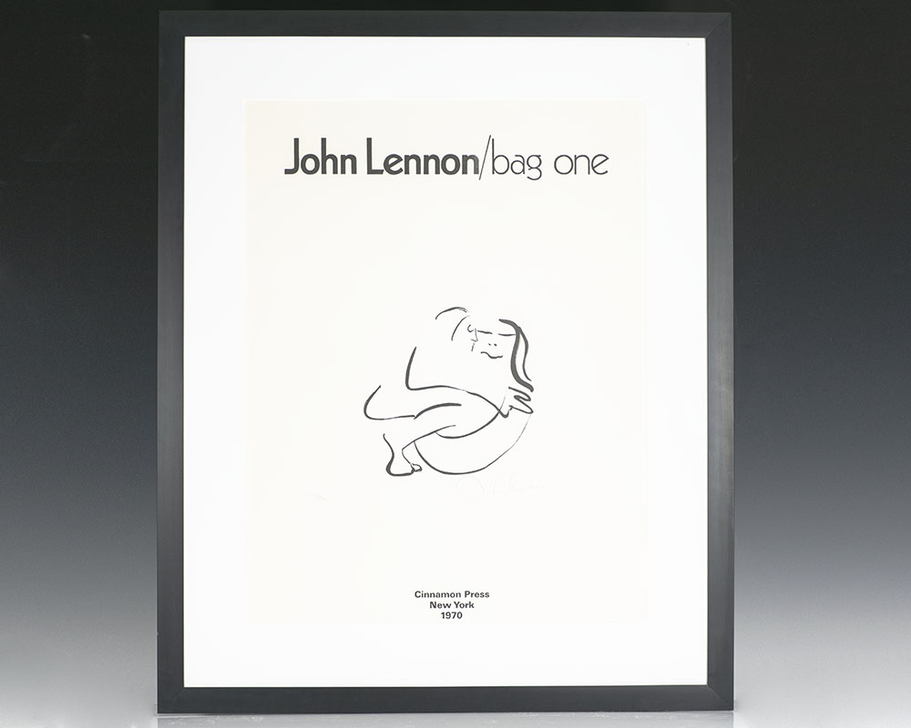 正規店国産ジョン・レノン素描リトグラフ集『John Lennon bag one』 画集