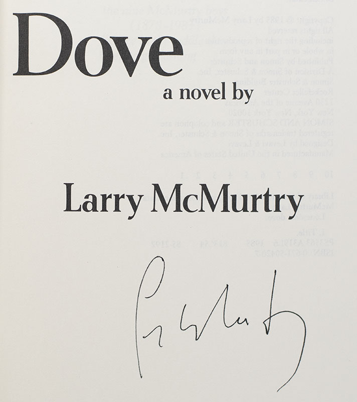 Lonesome Dove Larry McMurtry First Edition Signed