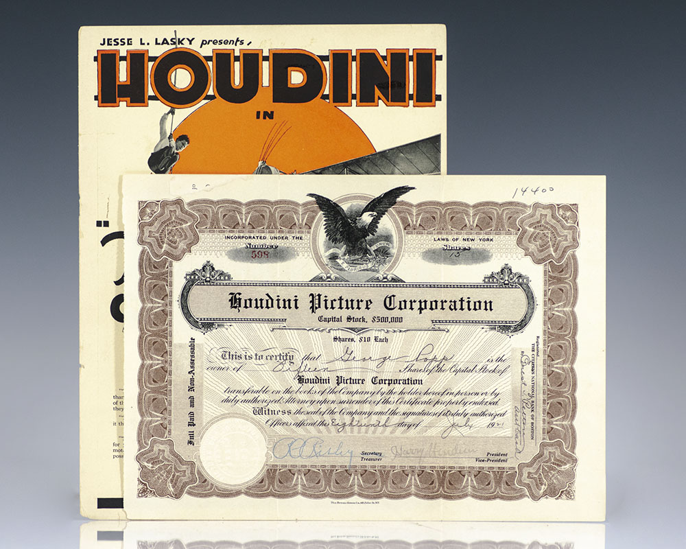 Houdini's Paper Magic Harry Houdini First Edition Signed