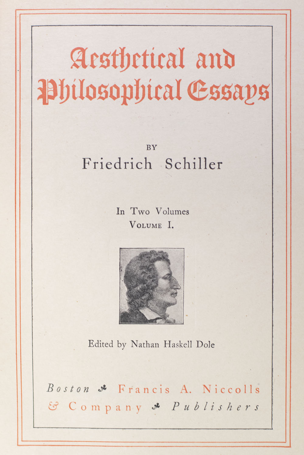 The Works Of Friedrich Schiller. - Raptis Rare Books | Fine Rare And ...