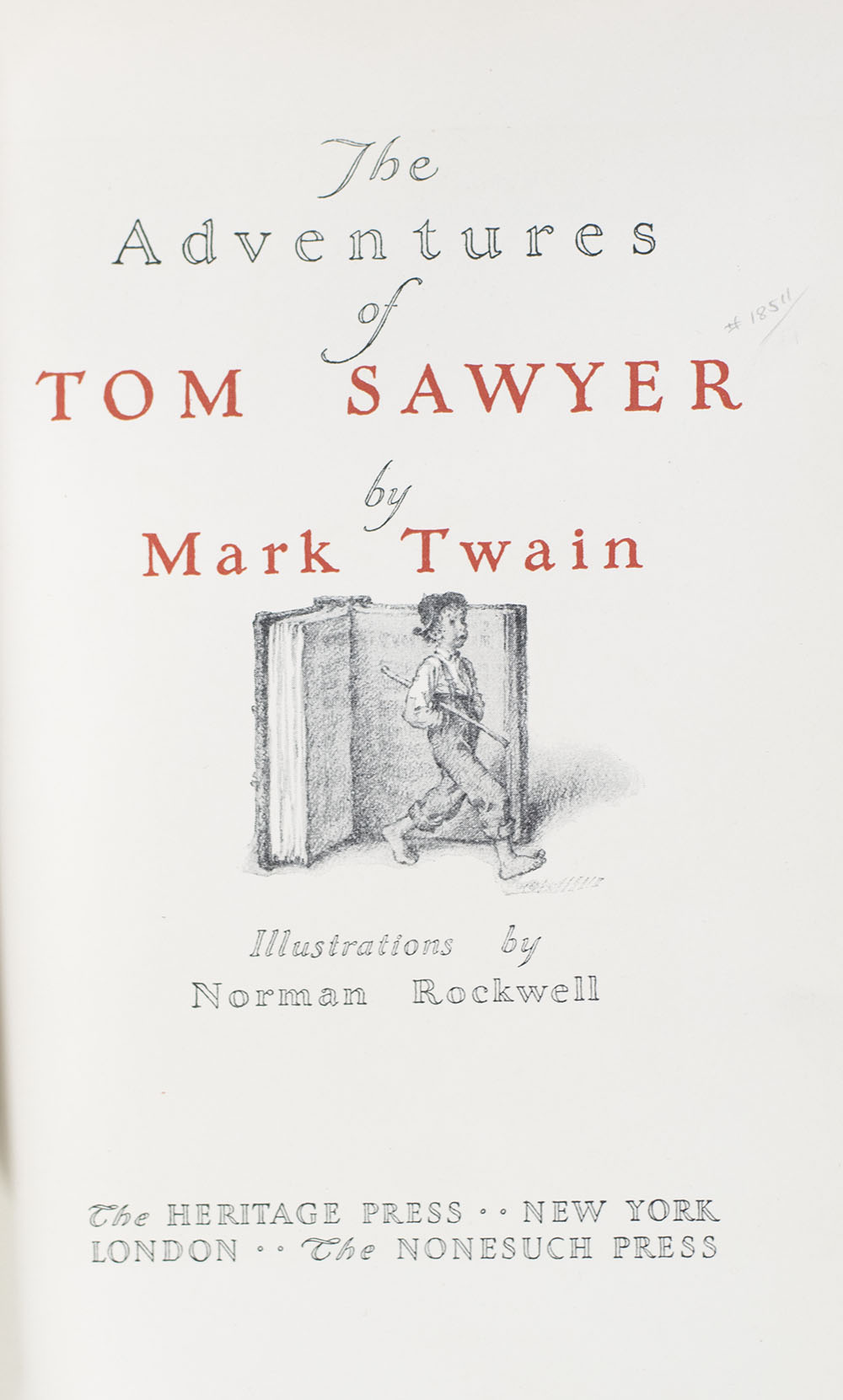 The Adventures Of Tom Sawyer. - Raptis Rare Books | Fine Rare And ...