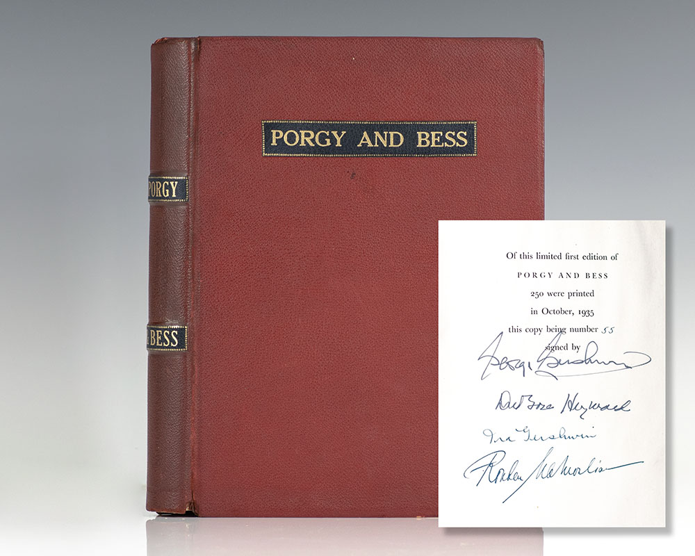 Porgy and Bess George Gershwin First Edition Signed Limited