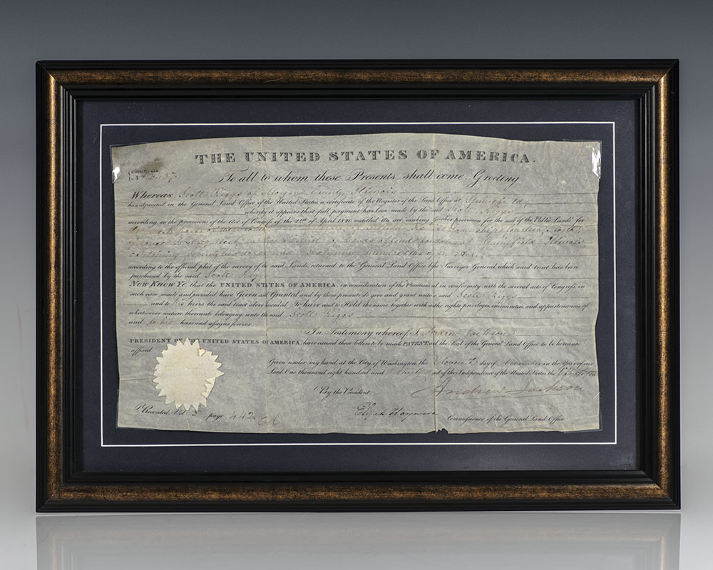 Andrew Jackson Autograph Document Signed