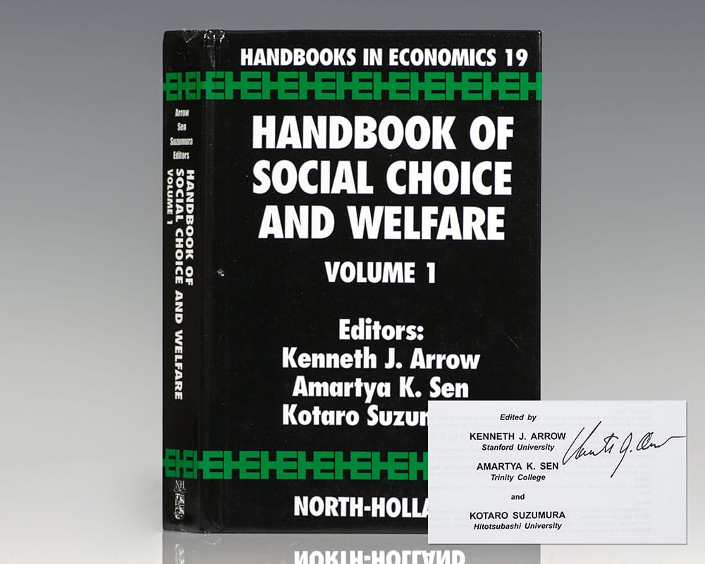 Handbook of Social Choice and Welfare Kenneth Arrow First Edition