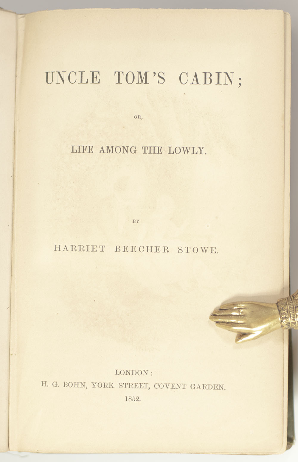 Uncle Tom's Cabin; Or, Life Among The Lowly. - Raptis Rare Books | Fine ...