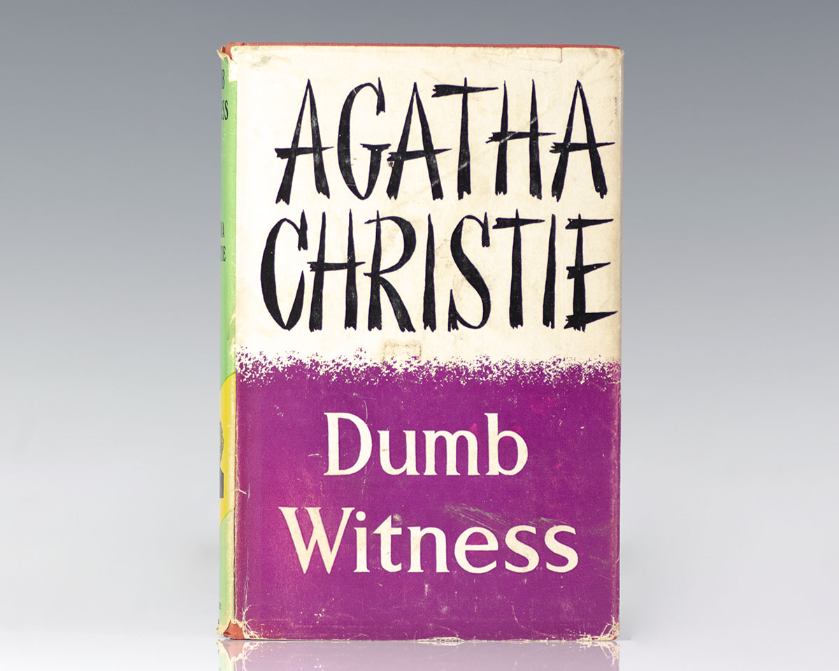 Dumb Witness. - Raptis Rare Books | Fine Rare And Antiquarian First ...