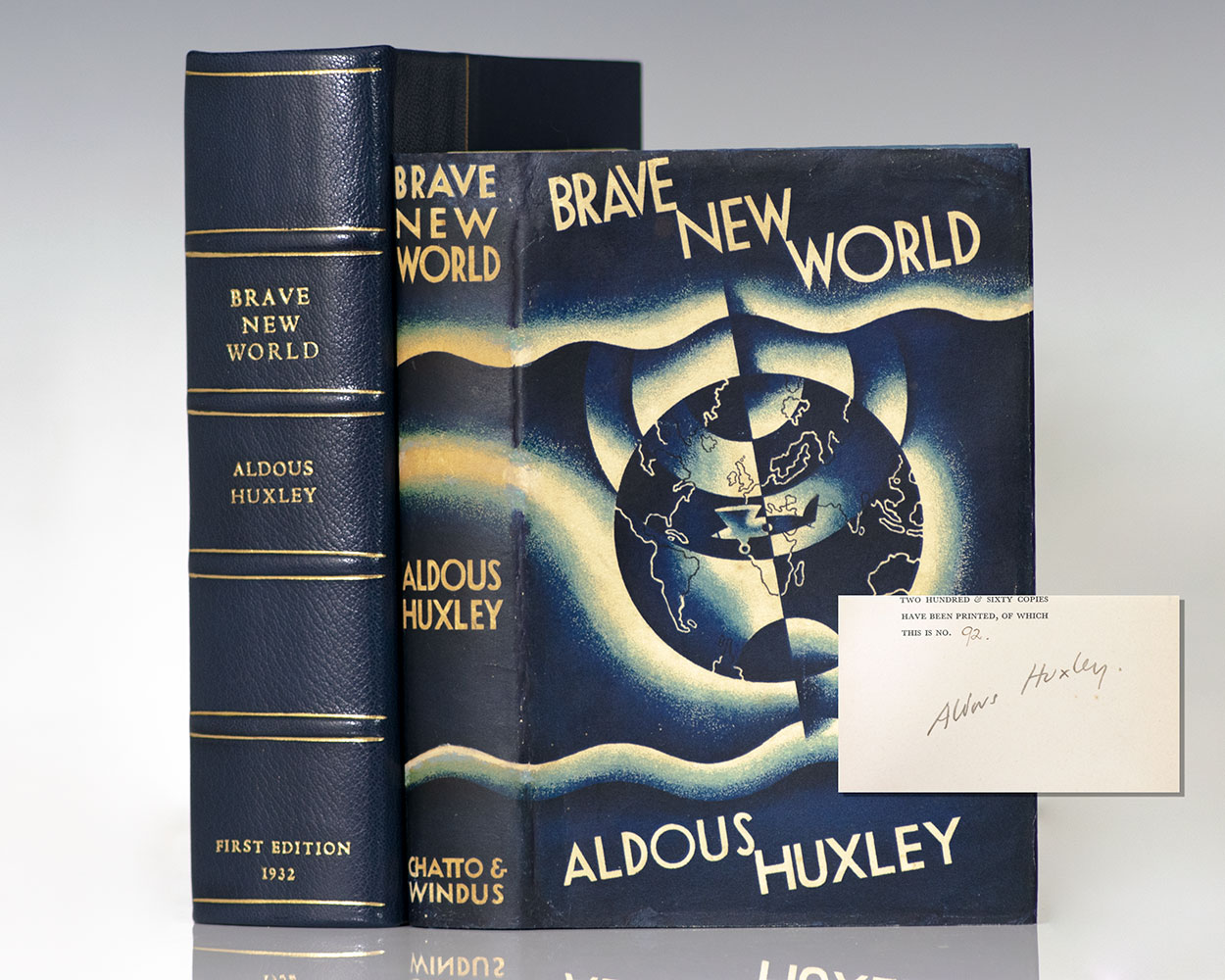 Brave New World Aldous Huxley First Edition Signed Limited Rare Book