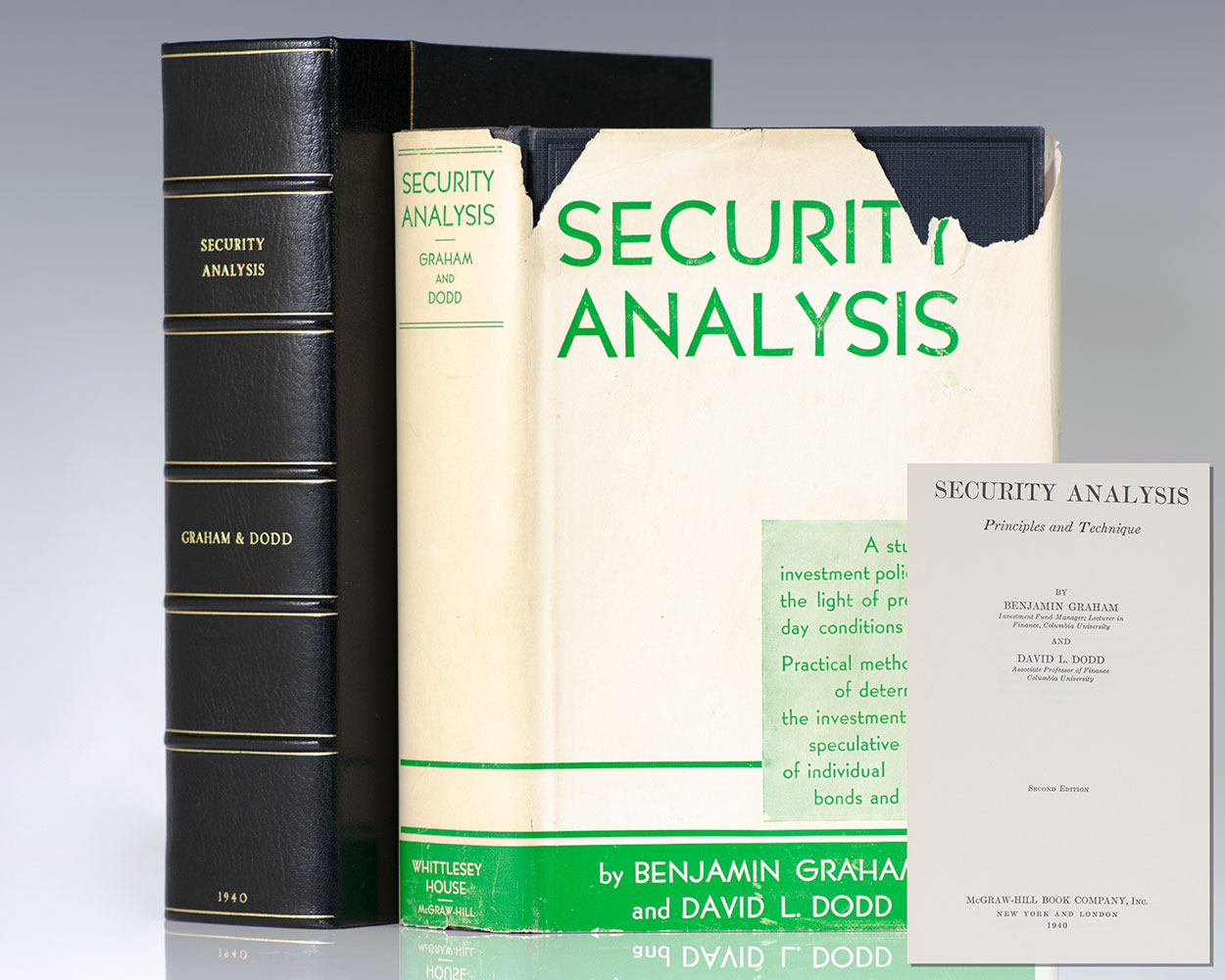 Security Analysis Benjamin Graham First Edition Signed Rare Book