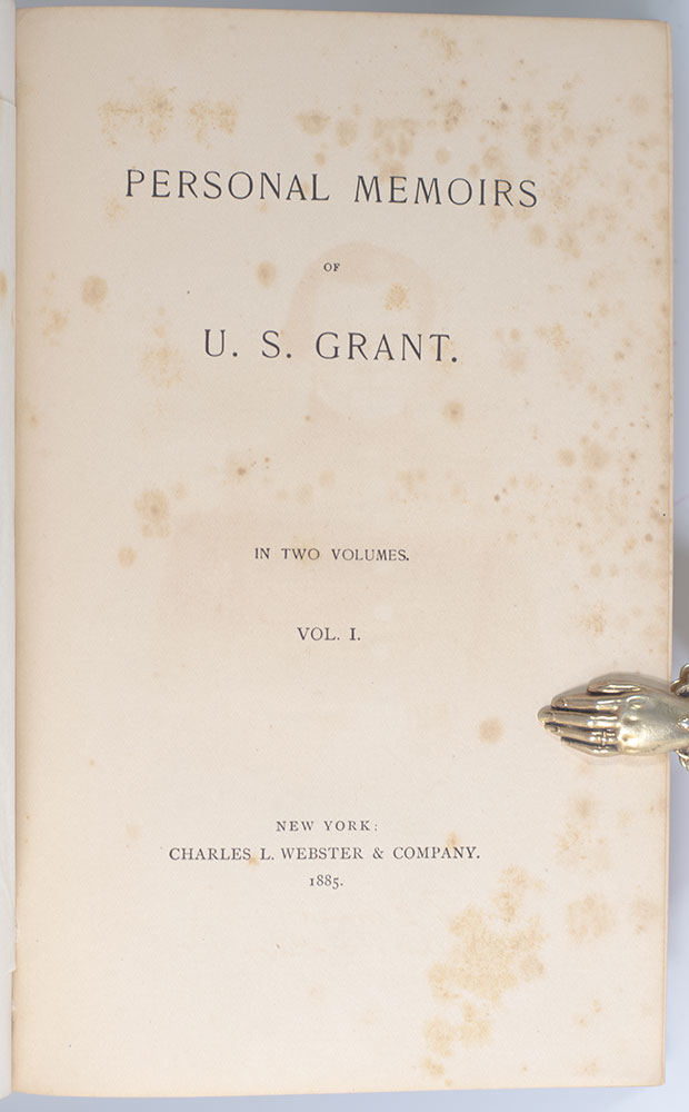 Personal Memoirs Of U.S. Grant First Edition Rare