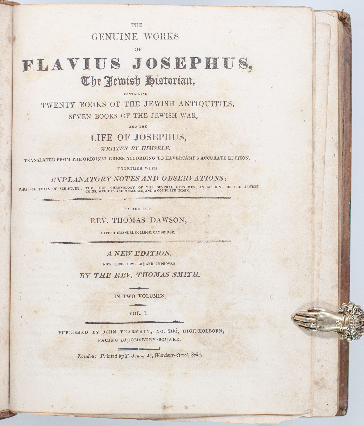 The Genuine Works Of Flavius Josephus, The Jewish Historian, Containing ...