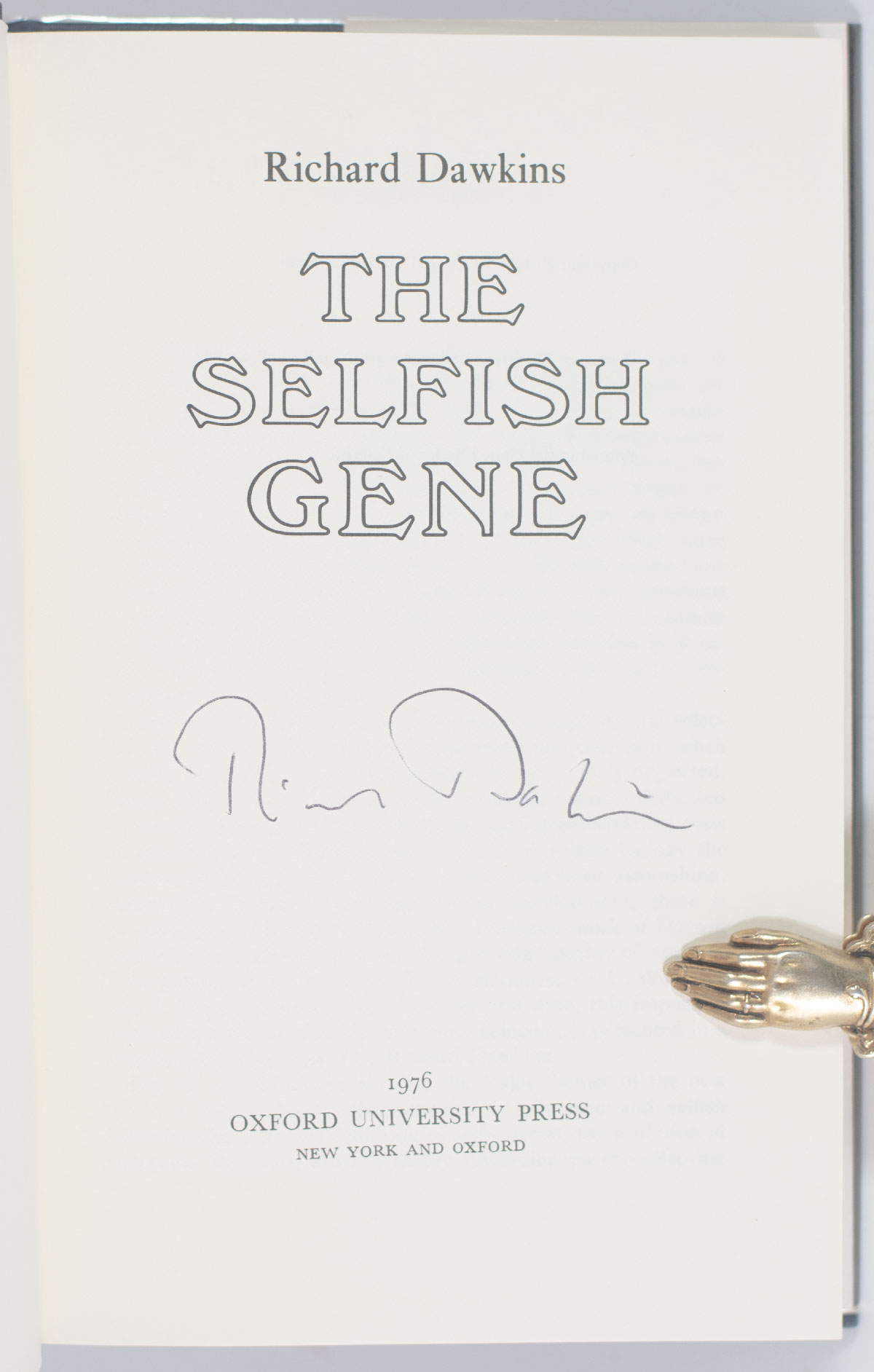 The Selfish Gene. - Raptis Rare Books | Fine Rare And Antiquarian First ...