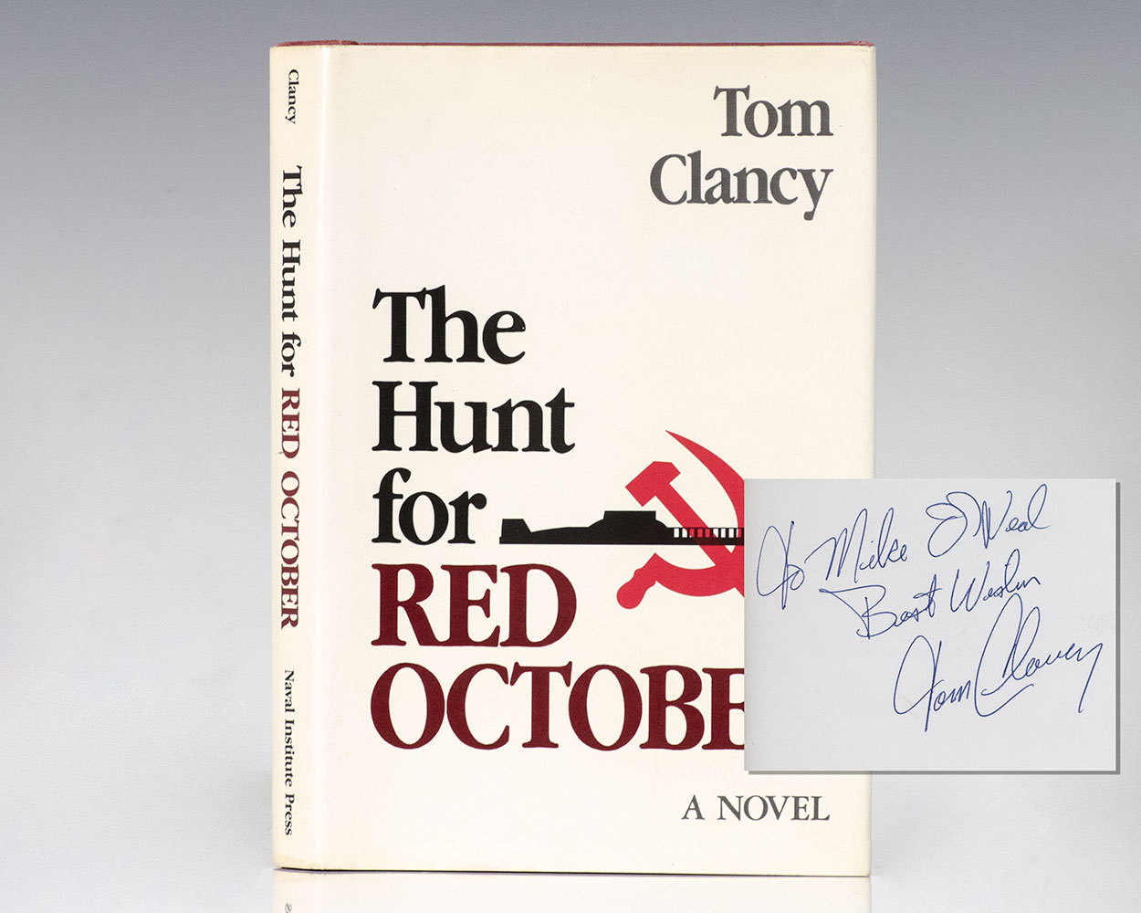 The Hunt For Red October Tom Clancy First Edition Signed Rare