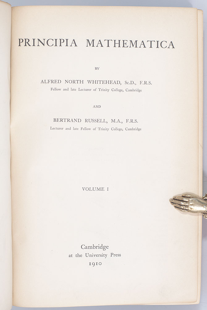 Principia Mathematica Alfred North Whitehead Bertrand Russell Second ...