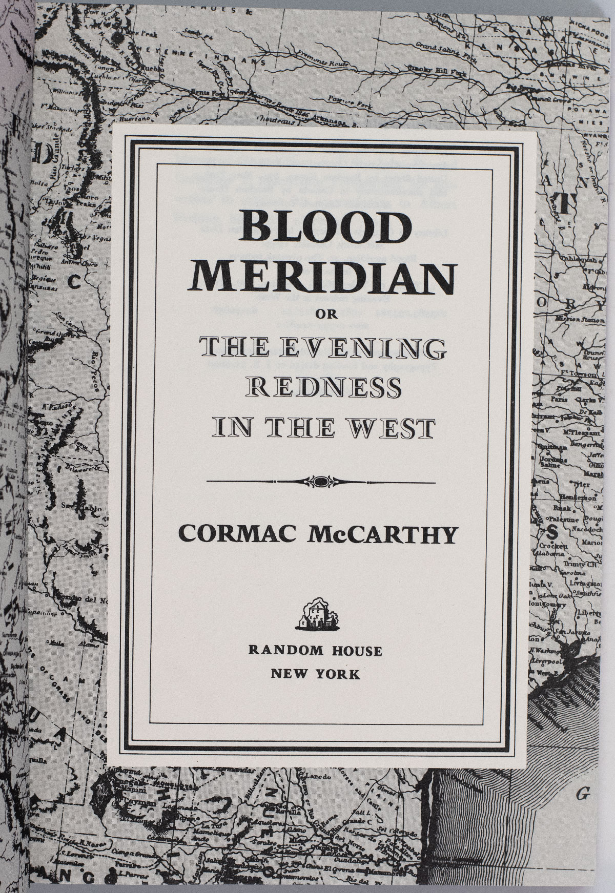 Blood Meridian Cormac McCarthy First Edition Signed Rare Book