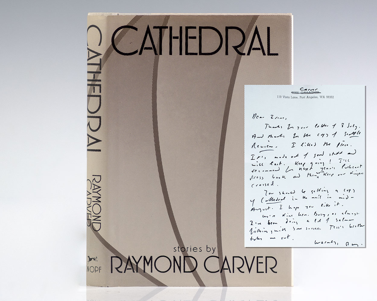 Where I'm Calling From Raymond Carver First Edition Signed Rare Book