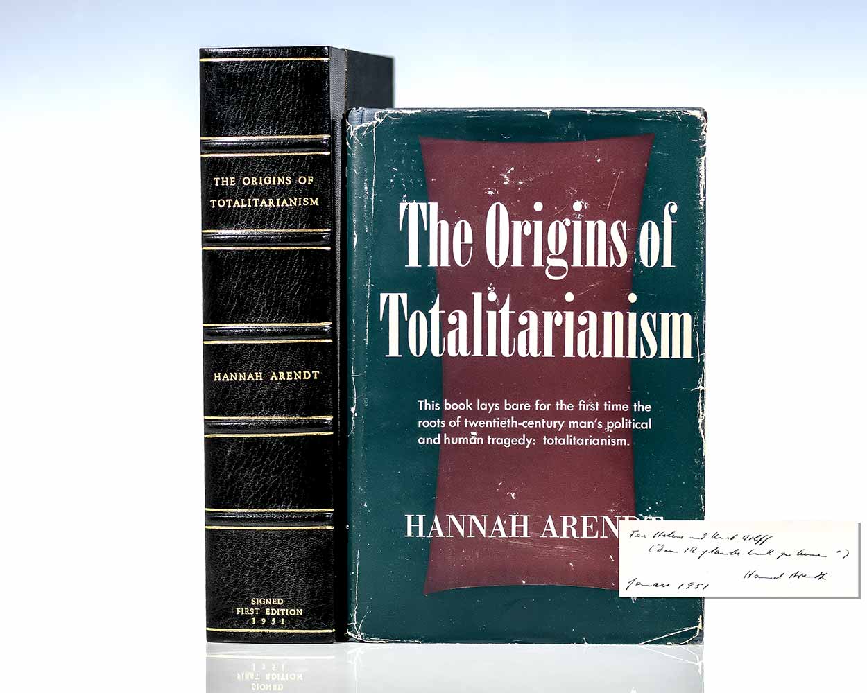 The Origins Of Totalitarianism Hannah Arendt First Edition Signed