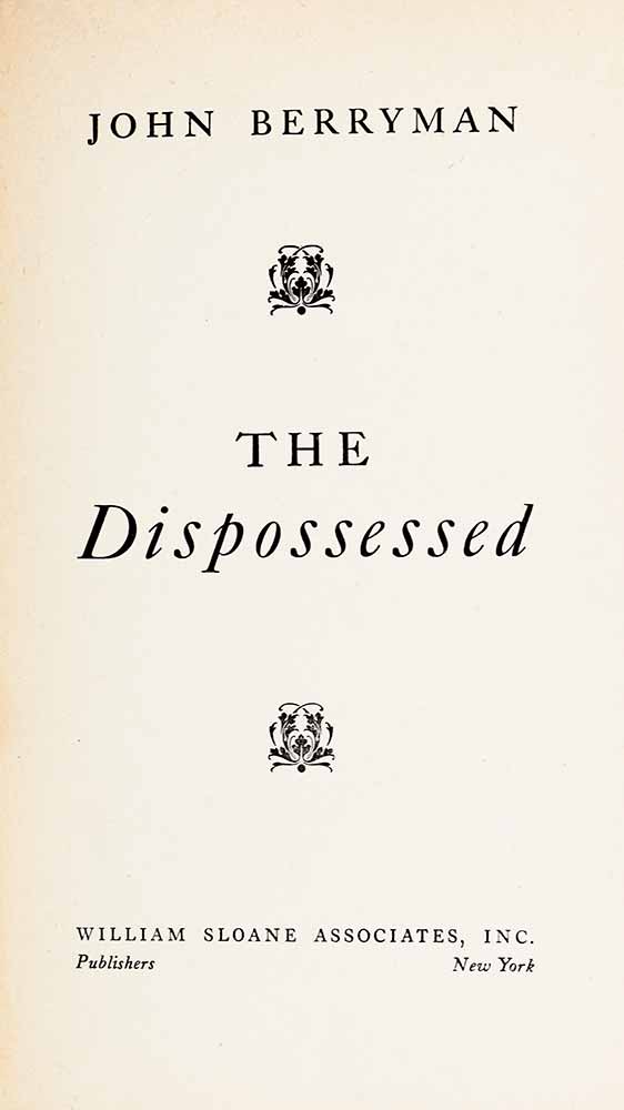 The Dispossessed. - Raptis Rare Books | Fine Rare and Antiquarian First ...