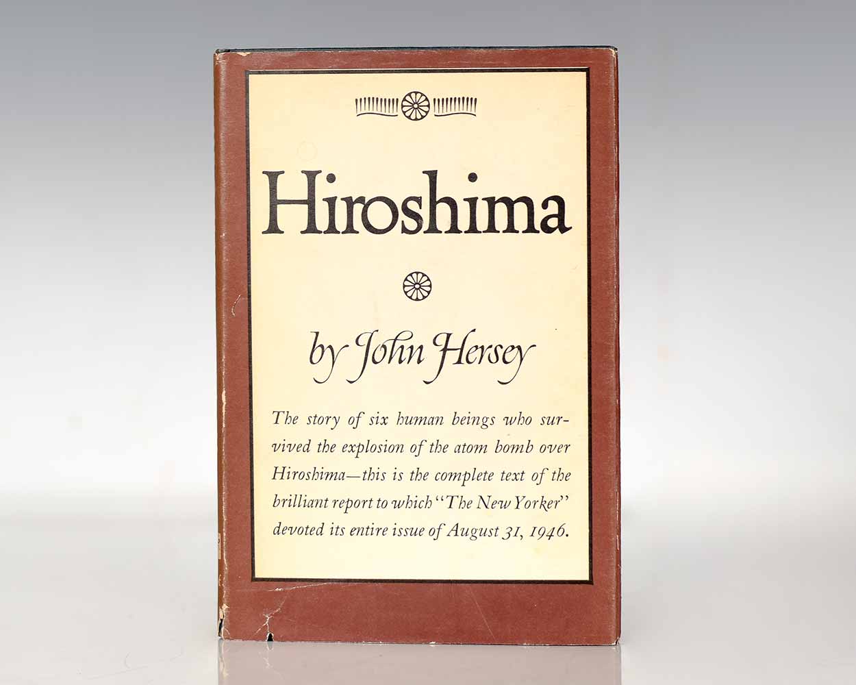 Hiroshima John Hersey First Edition Signed