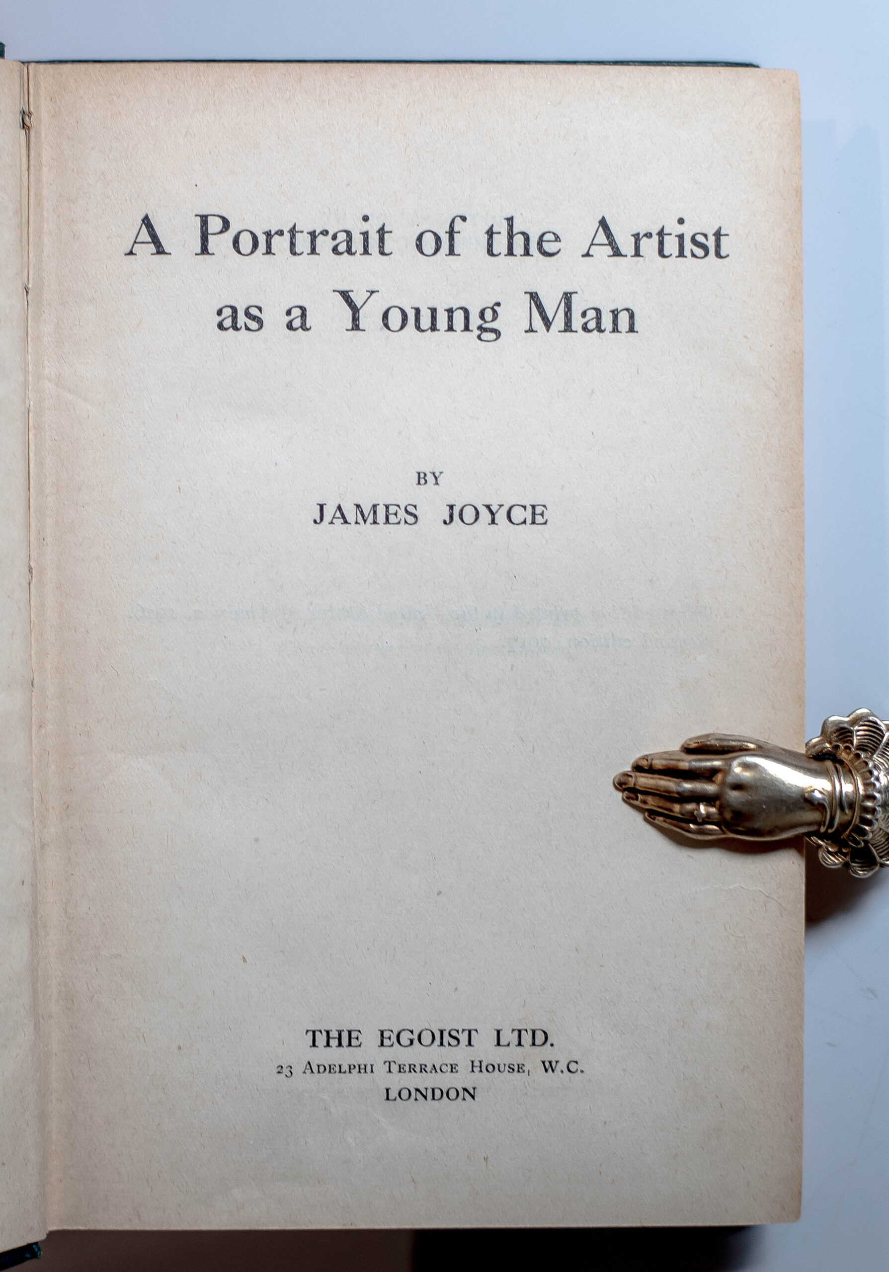 A Portrait Of The Artist As A Young Man James Joyce First Edition