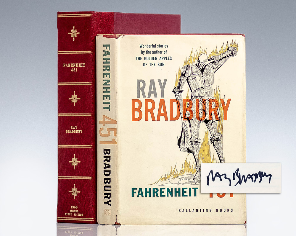 Fahrenheit 451 by Ray Bradbury, First Edition Cover, Dictionary Print:  Classic Novel, Book, Fan, Poster, Art, Gift -  Sweden