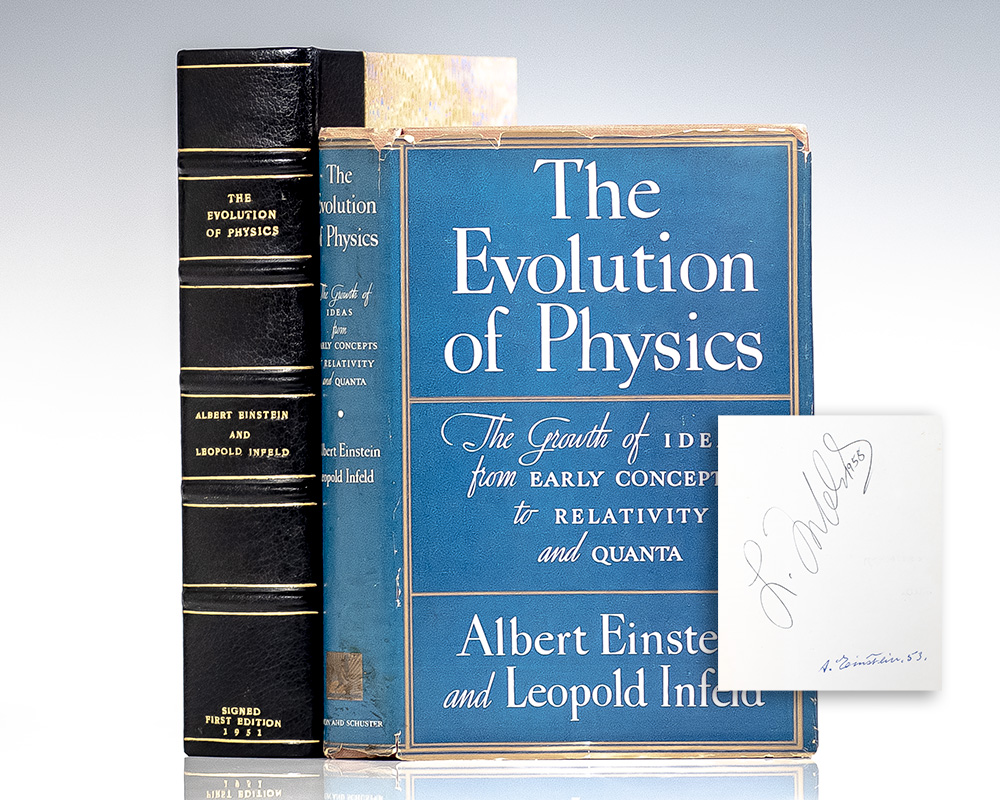 Albert Einstein Philosopher Scientist Signed First Edition Rare Book 2971