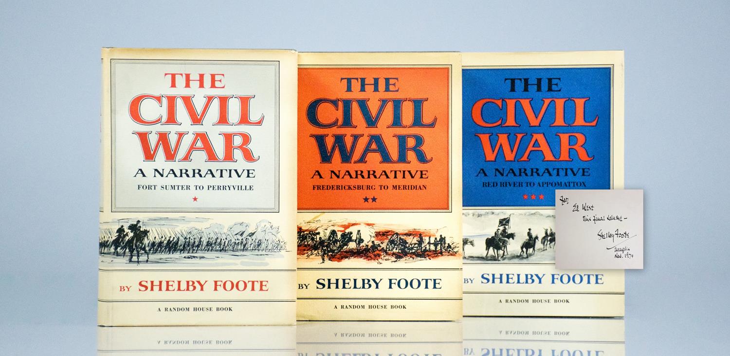 The Civil War: A Narrative Shelby Foote First Edition Signed Rare