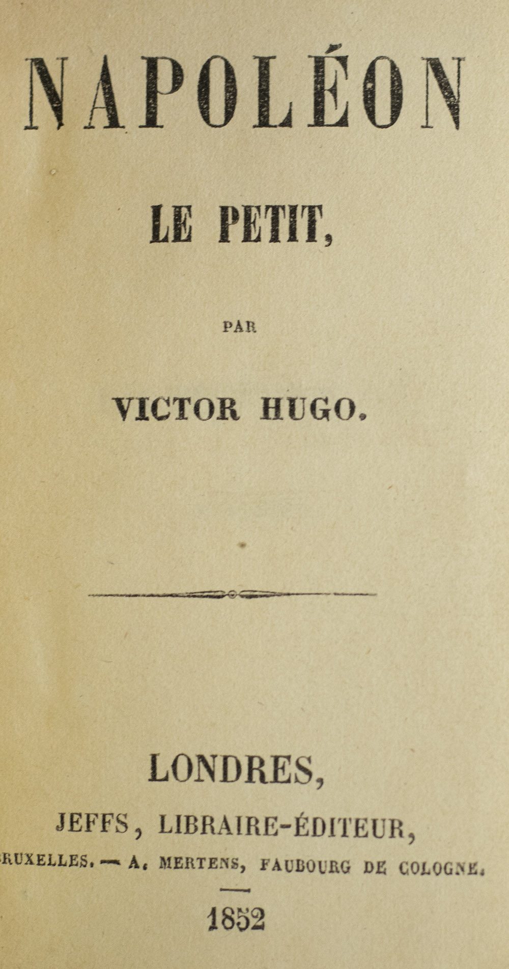 le petit victor hugo