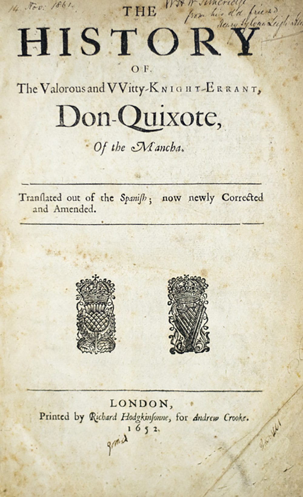 Don Quixote Cervantes First Edition