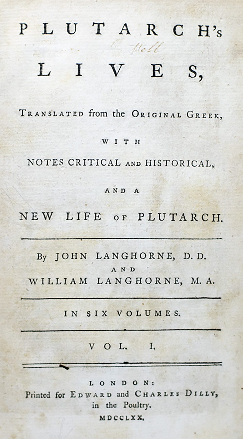 Plutarch’s Lives by Plutarch