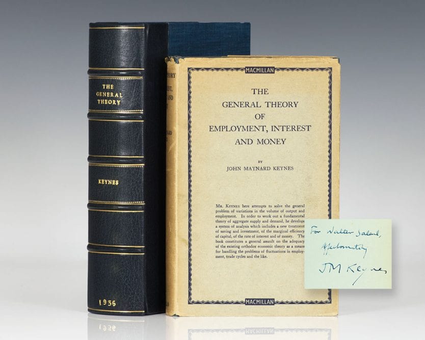 The General Theory First Edition Keynes Signed Rare