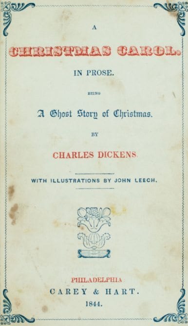 charles dickens christmas carol first edition