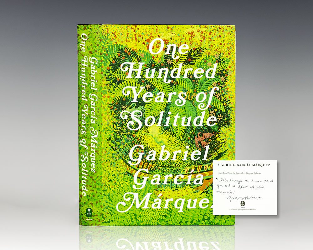 One Hundred Years of Solitude First Edition Signed Garcia Marquez