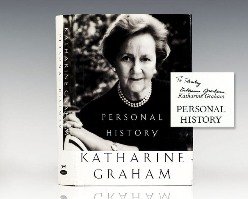 Personal History Katharine History First Edition Signed