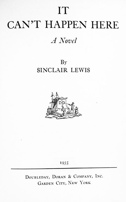 main street sinclair lewis first edition