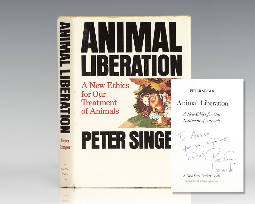 Animal Liberation Peter Singer First Edition Signed