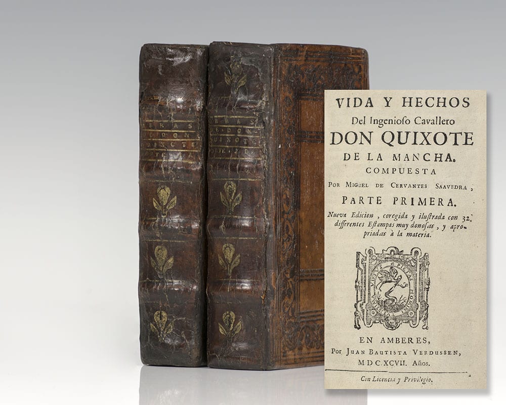 El ingenioso hidalgo Don Quixote de la Mancha Cervantes First Edition Rare