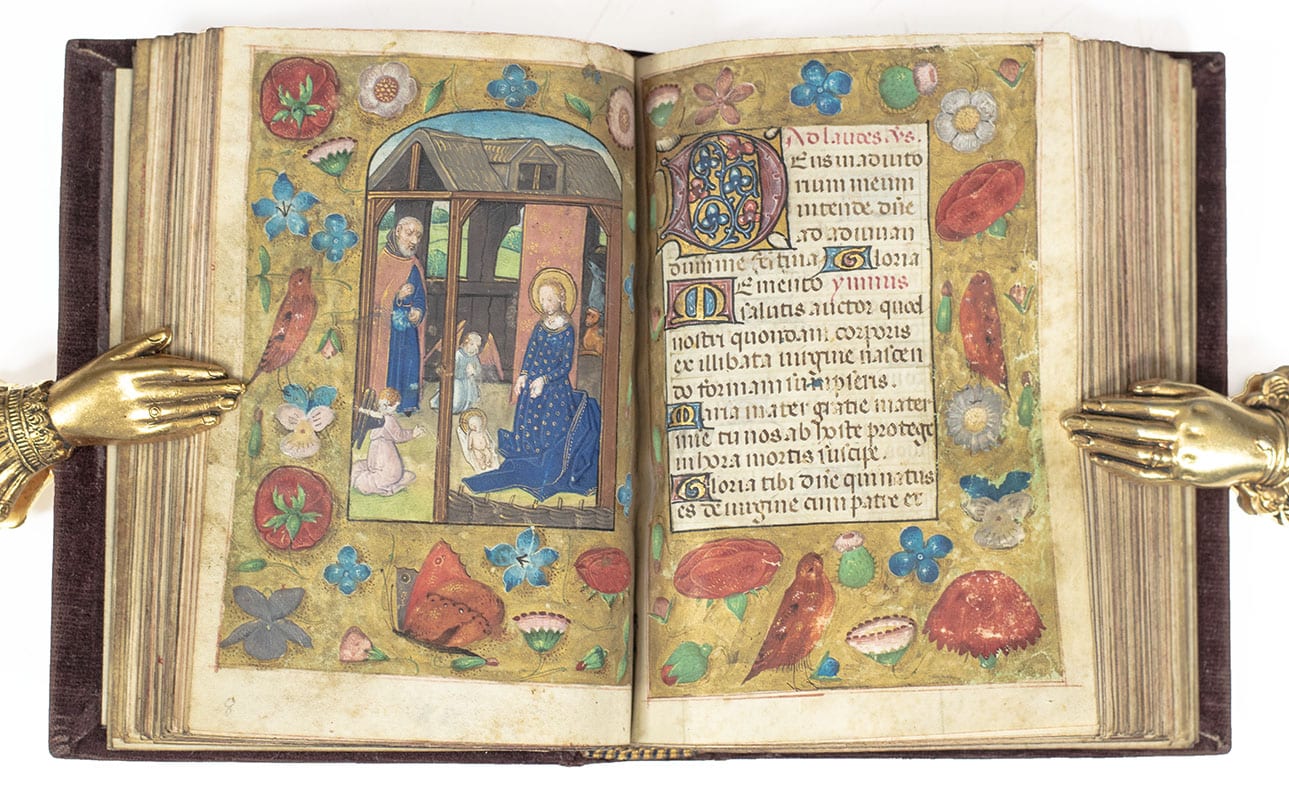 Illuminated Miniature Book Of Hours