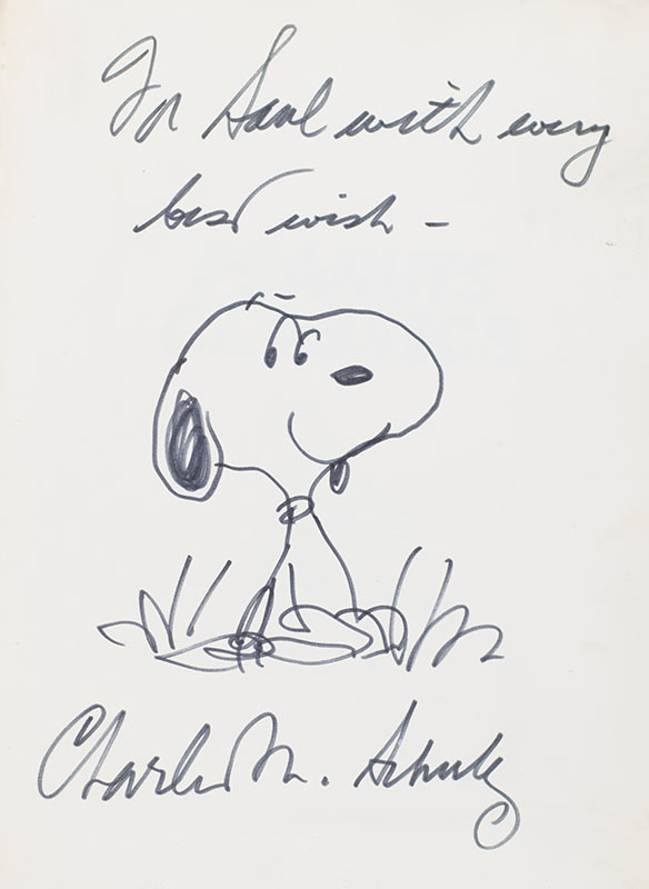 Peanuts Classics Charles M. Schulz First Edition Signed With A Drawing ...