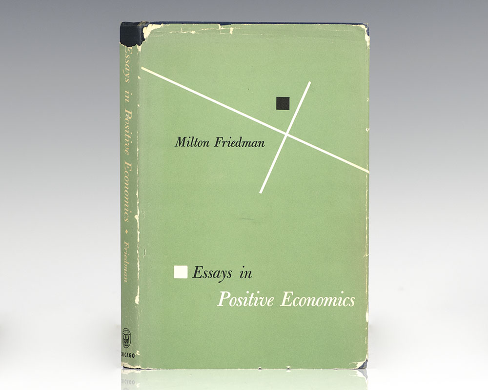 Essays In Positive Economics Milton Friedman First Edition Signed