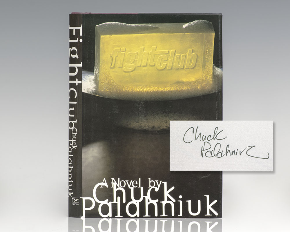 Fight Club First Edition Chuck Palahniuk Signed Brad Pitt