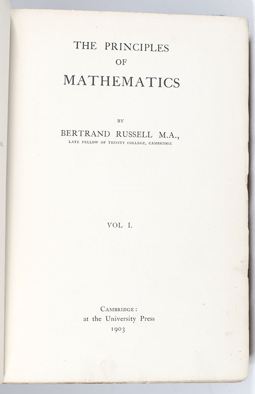 Bertrand Russell First Edition