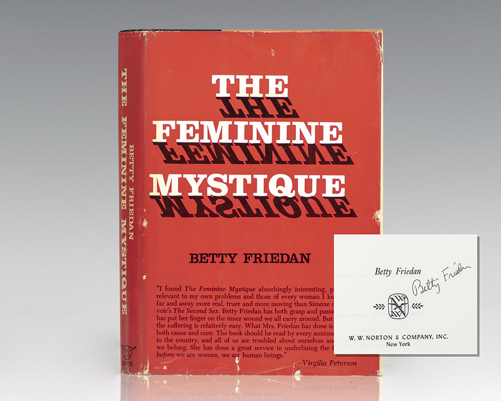 The Feminine Mystique Betty Friedan First Edition Signed Rare Book