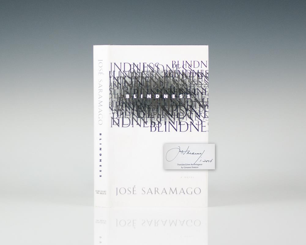 Blindness Jose Saramago First Edition Signed Rare Book