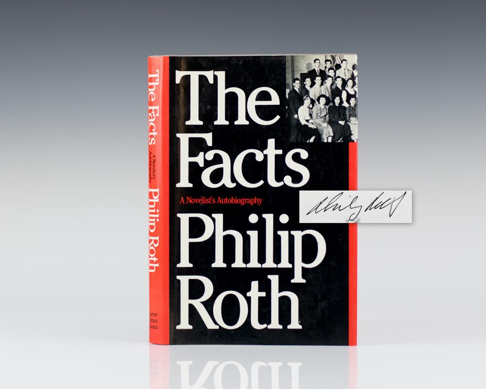 The Facts Philip Roth First Edition Signed Rare Book