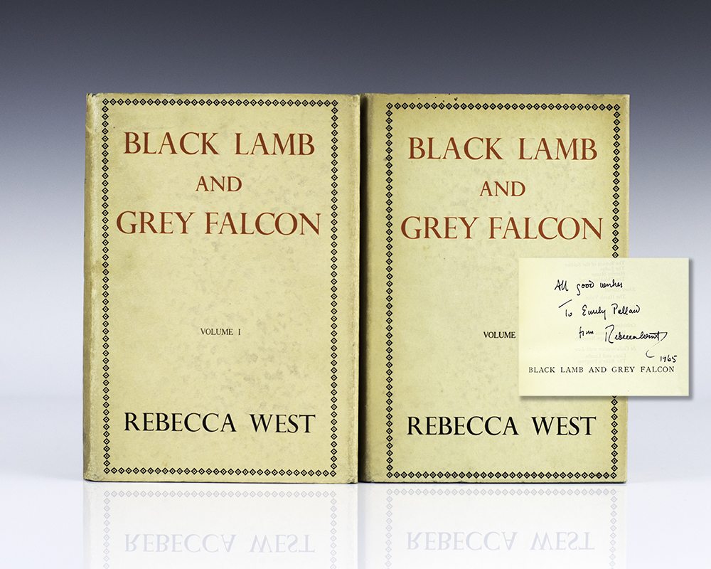 black lamb and gray falcon